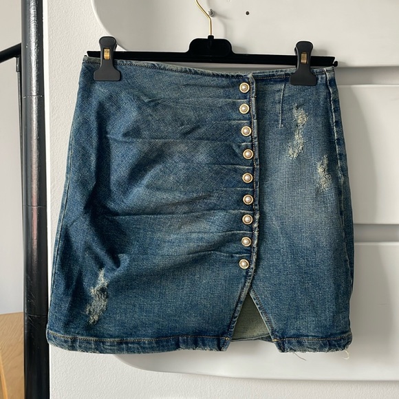 Retrofete Willa Skirt in Ariel Denim, NWT, Size: Small - Picture 3 of 7